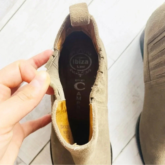 Jeffrey‎ Campbell Ibiza Taupe Suede Metcalf Booties 6.5 - Picture 4 of 7